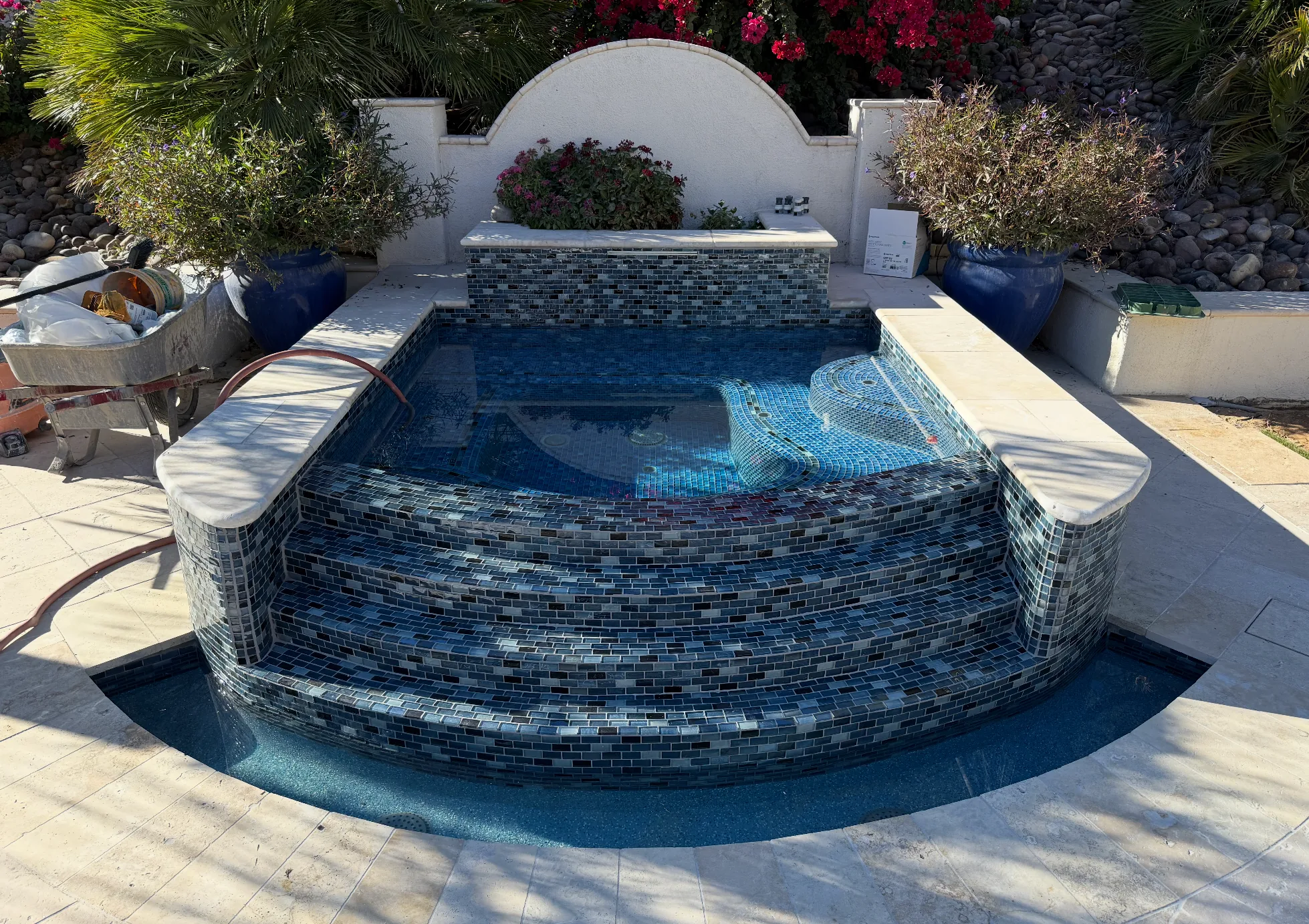 Finished Arizona pool and spa